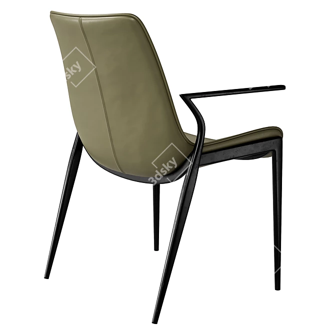 Modern Gray Chair Ehssen 3D model image 3