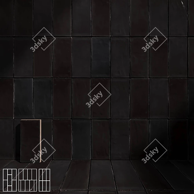 41zero42 HOPS Ceramic Wall Tiles 3D model image 3