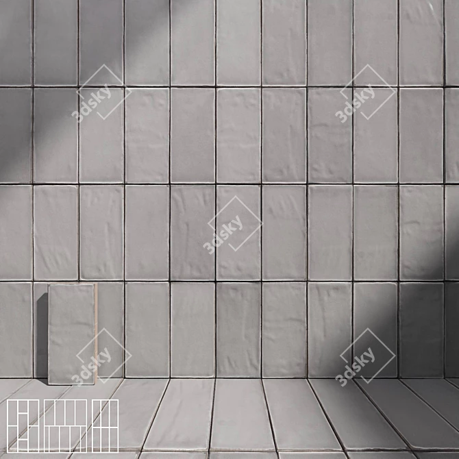 41zero42 HOPS Ceramic Wall Tiles 3D model image 4