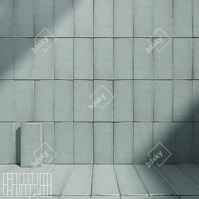 41zero42 HOPS Ceramic Wall Tiles 3D model image 6