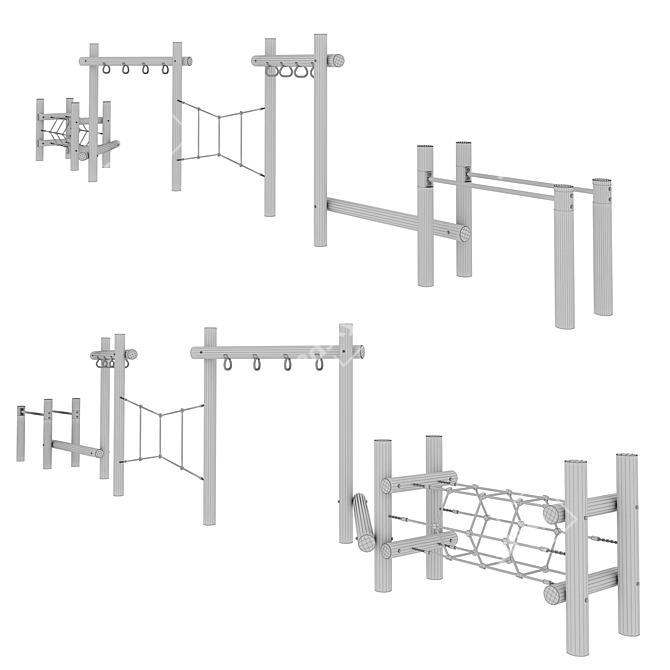 Obstacle Course Element Type 3 3D model image 2