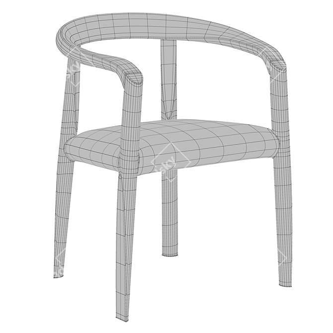 Elegant Molteni&C MISS Chair 3D model image 4