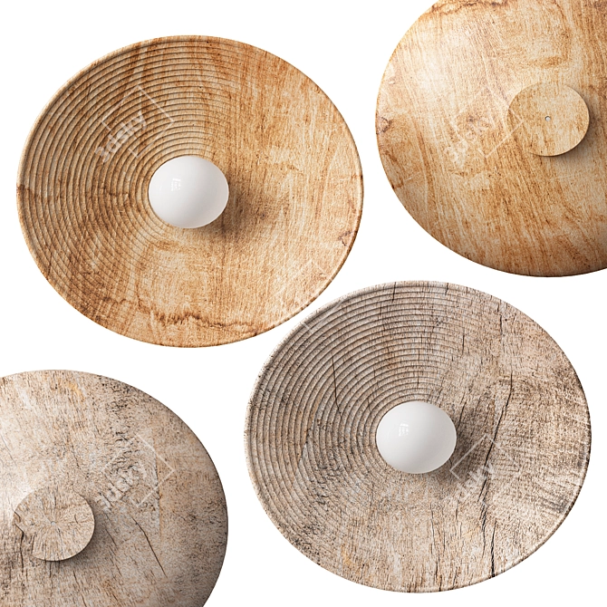 Zen Circle Wall Light 3D model image 2