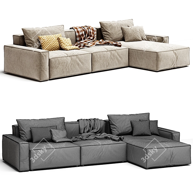 2017 Casa Sofa Millimeters Corona 3D model image 4