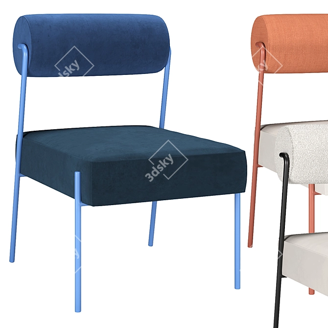 Sleek Modern Marni Dining Chair 3D model image 1