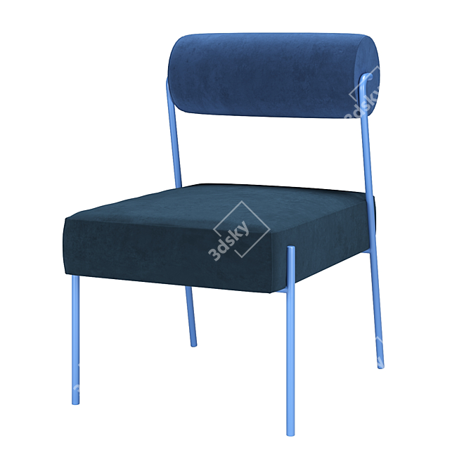 Sleek Modern Marni Dining Chair 3D model image 6