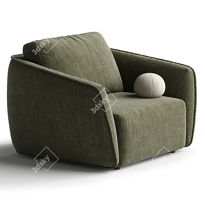 Modern Model Arimchair Montana 3D model image 4