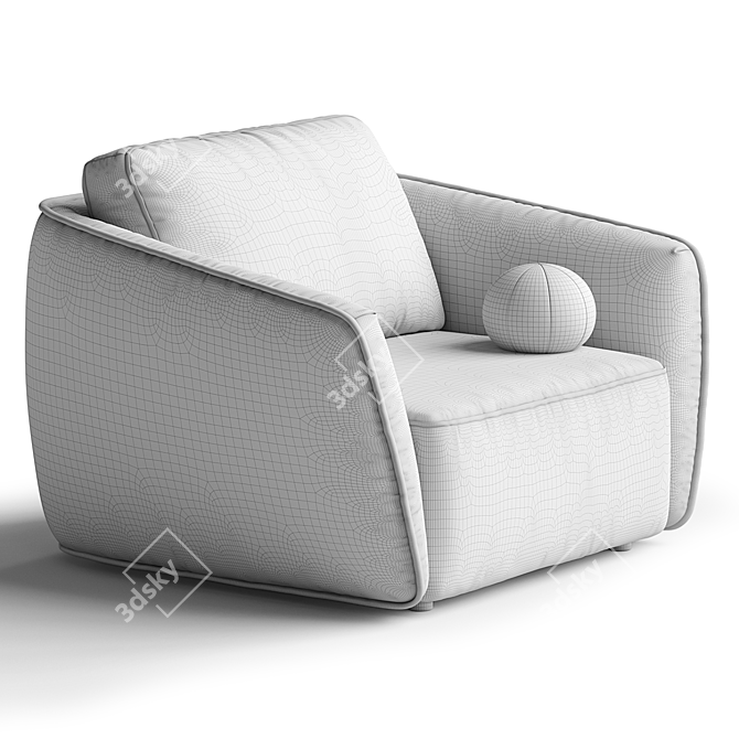 Modern Model Arimchair Montana 3D model image 5