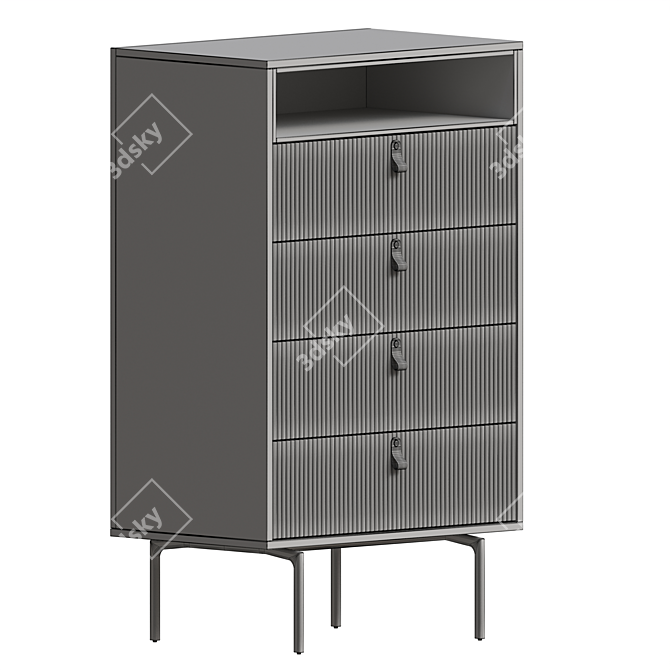 Elegant Storage Chest for Home 3D model image 2