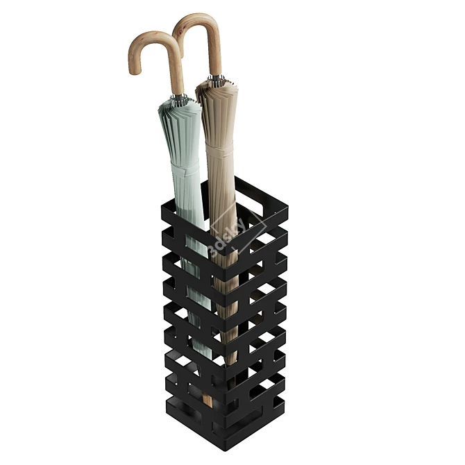 Modern Minimalist Umbrella Stand 3D model image 5