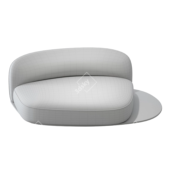 Contemporary Chic Miguel Sofa-inspired Luxury 3D model image 5