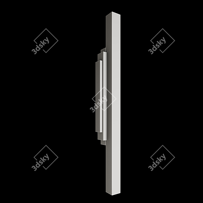 Modern Luxury Skyline Wall Sconce 3D model image 3