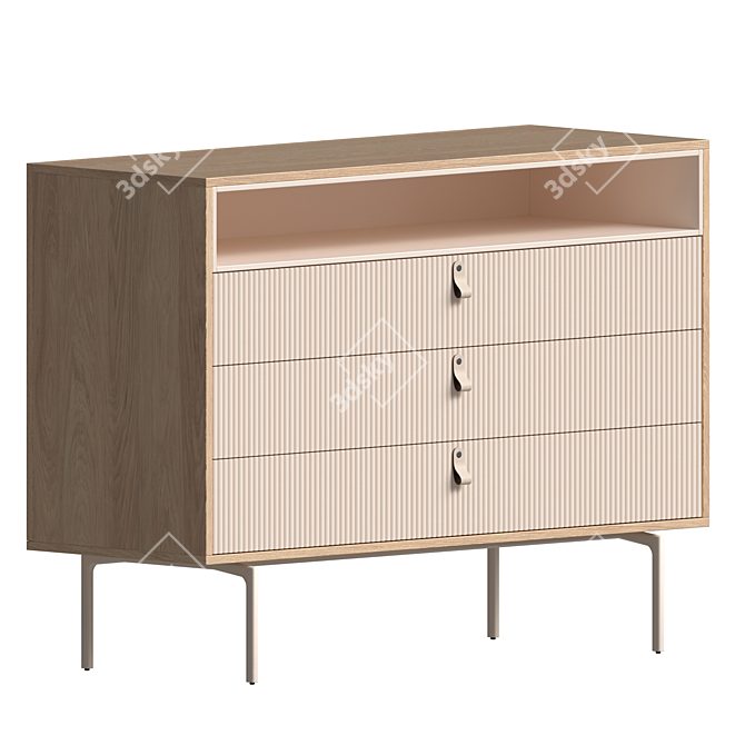 Elegant Ivory Storage Solution 3D model image 1