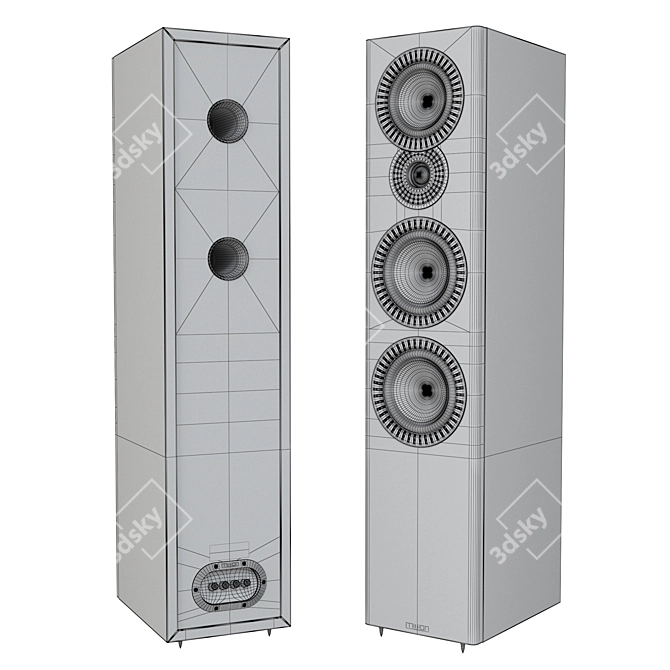 Mission LX-6 MKII Speaker System 3D model image 7