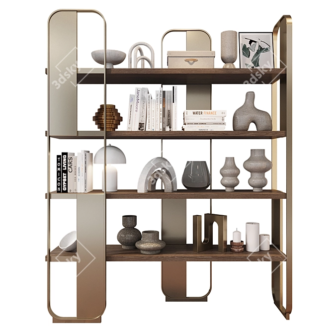 Versatile Leila Decor Rack 3D model image 1