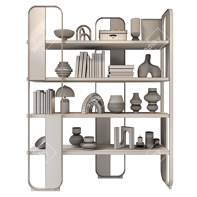 Versatile Leila Decor Rack 3D model image 2