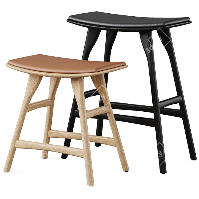 Osso Stools by Ethnicraft 3D model image 1