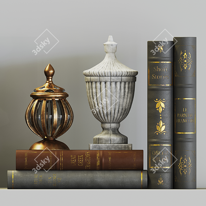  Retro Charm Decor Set 3D model image 3