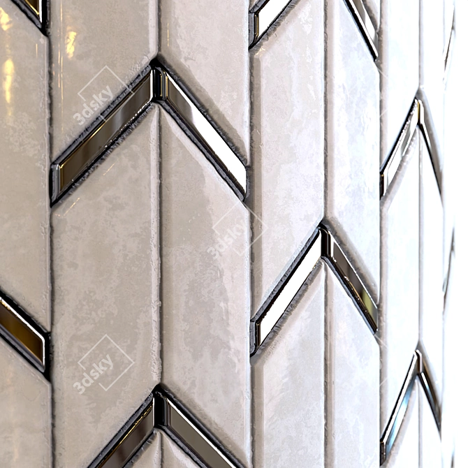 Steel Marble Mix PBR Texture 3D model image 5