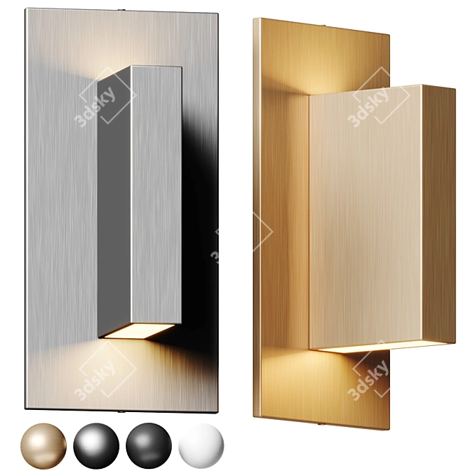 Modern Minimalist Wall Sconce 3D model image 1