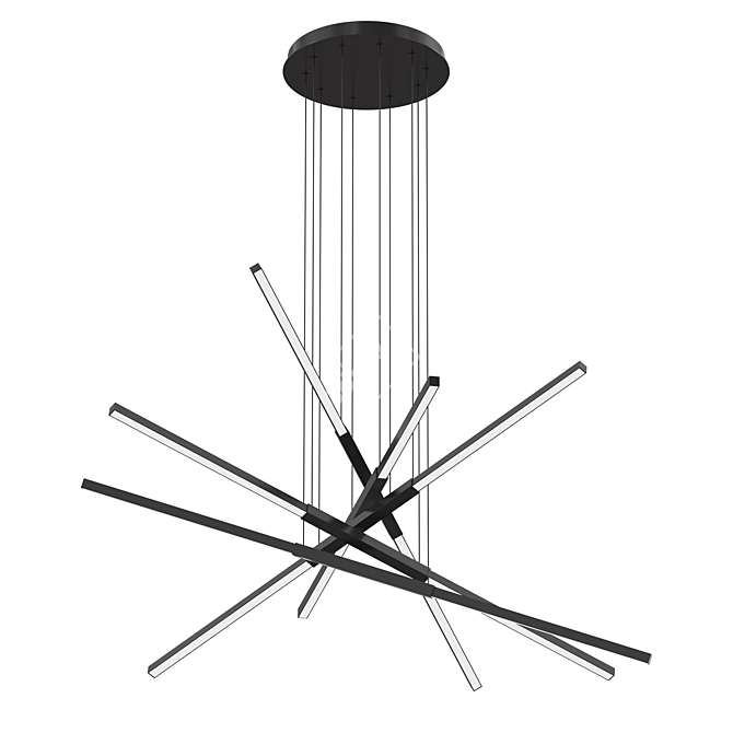 Sleek Modern Design Lighting Fixture 3D model image 1