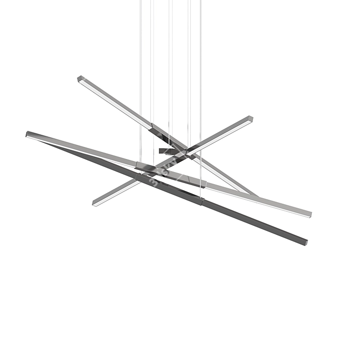 Sleek Modern Design Lighting Fixture 3D model image 4