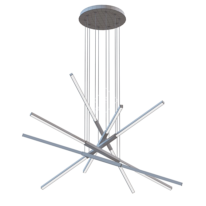 Sleek Modern Design Lighting Fixture 3D model image 5