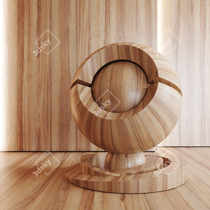 High-Quality Seamless Walnut Valencia Texture 3D model image 2