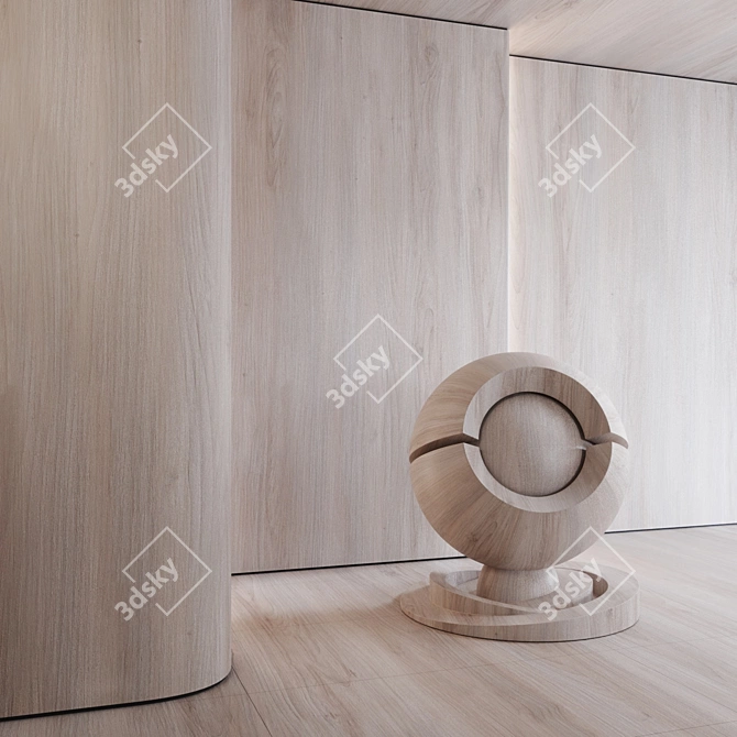 Premium Walnut Moondance Wood Texture 3D model image 3