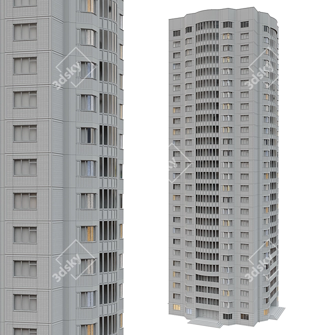 25-Story KOPA Tower 3D model image 5