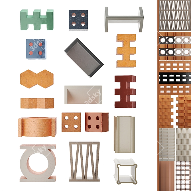  Mutina 3D Elements Collection 3D model image 1