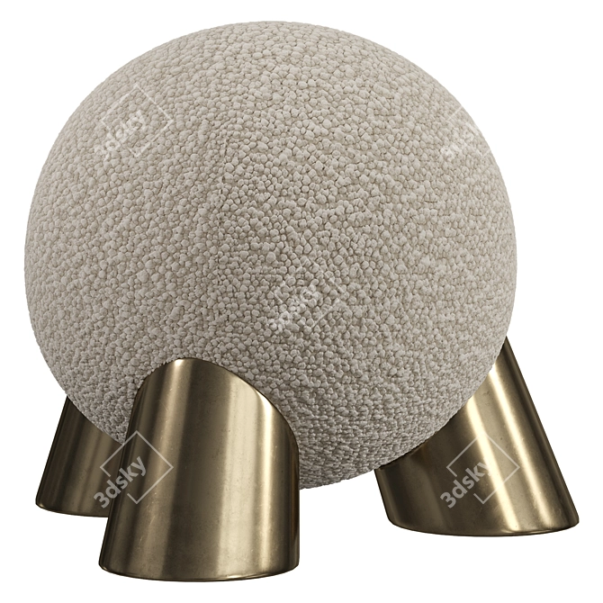 Sleek Atlas Stool Design 3D model image 5