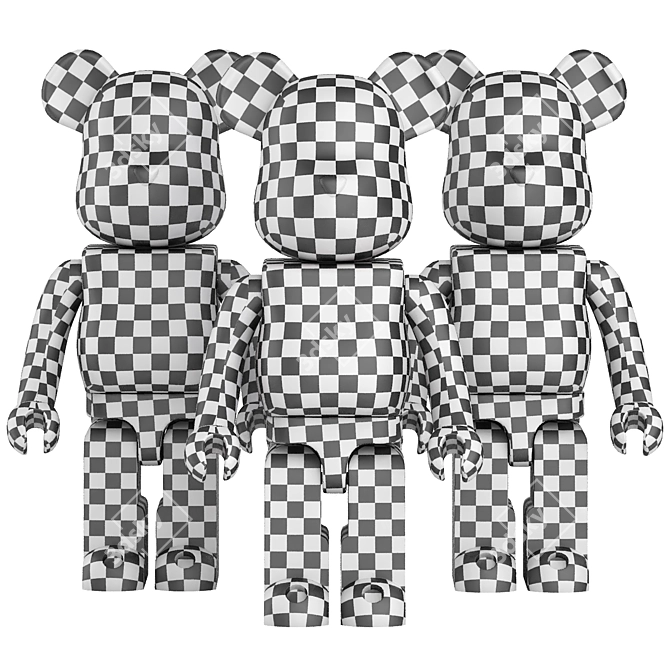 Artistic Bearbrick Collection 3D model image 5