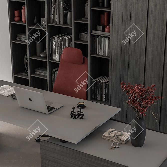 Executive Desk - Modern Office Design 3D model image 2