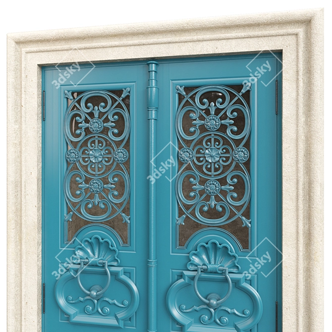 Classic Door 3D Model 1500mm 3D model image 4