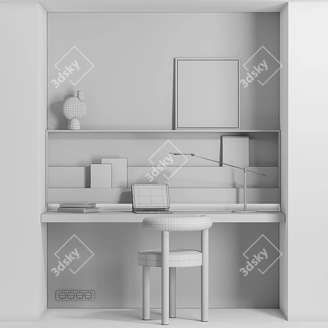 Title: High-Quality 3D Workplace Models 3D model image 4