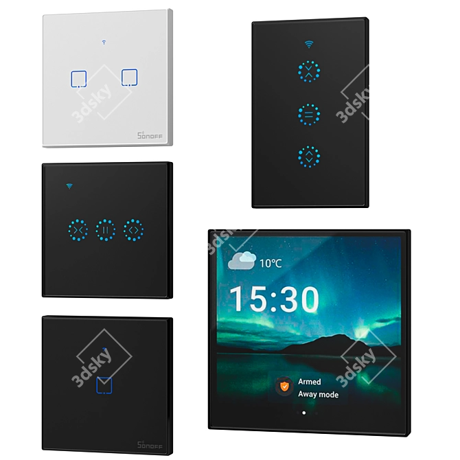 Smart Home Control Set 3D model image 3