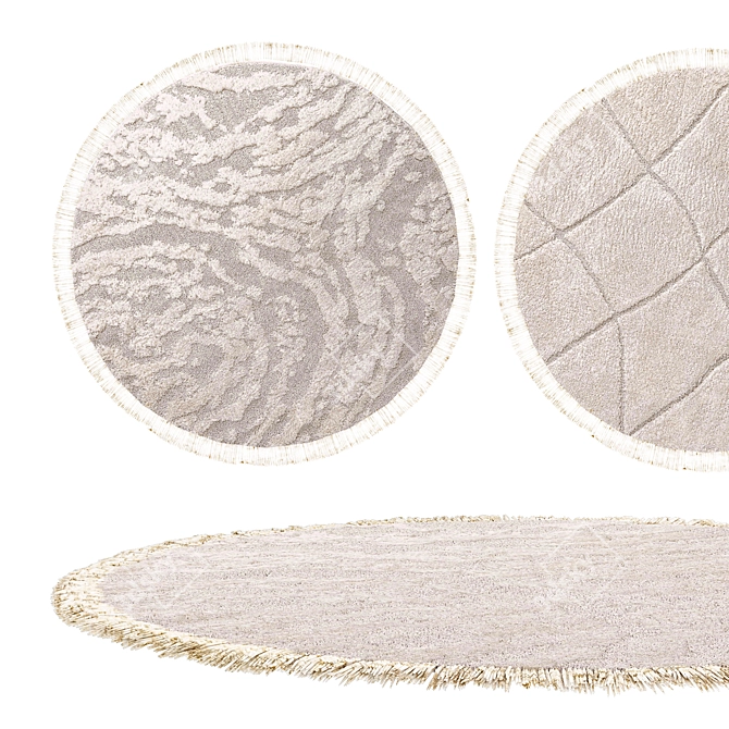 Corona 6 Round Rugs Set 3D model image 1