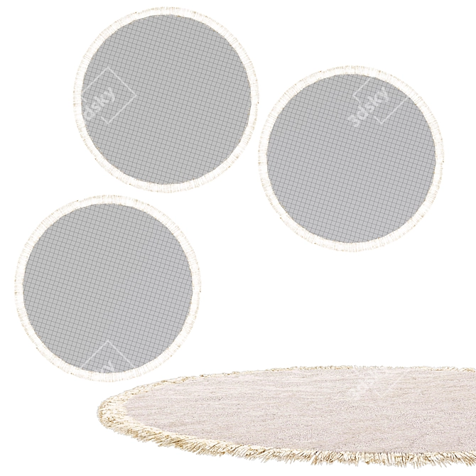 Corona 6 Round Rugs Set 3D model image 2