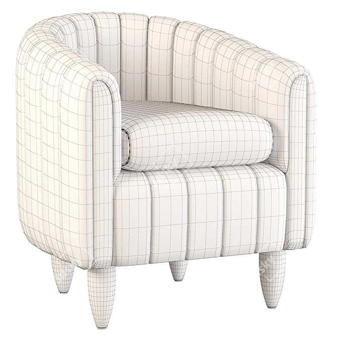 Sleek Mesh Allegro Chair 3D model image 4