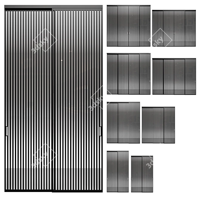 Aluminum Partitions Formato 2600/2950mm 3D model image 1