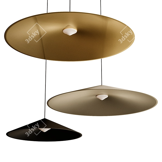 Dune Wire Trimless Pendant Lights 3D model image 3