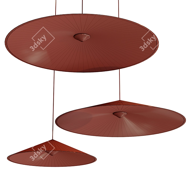 Dune Wire Trimless Pendant Lights 3D model image 4