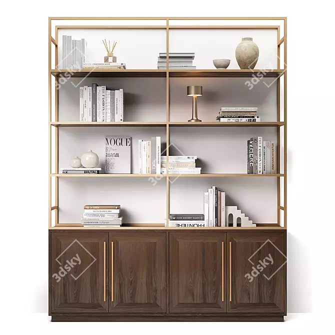 Modern Cosmo Bullard Storage Shelf 3D model image 1