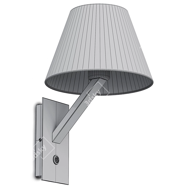 Modern Steel Wall Lamp Light 3D model image 5