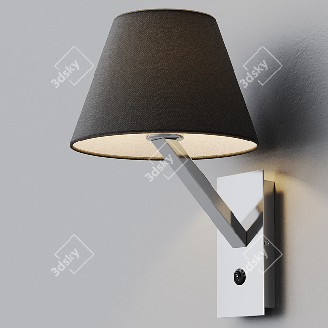 Modern Steel Wall Lamp Light 3D model image 6