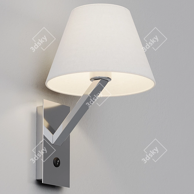 Modern Steel Wall Lamp Light 3D model image 7