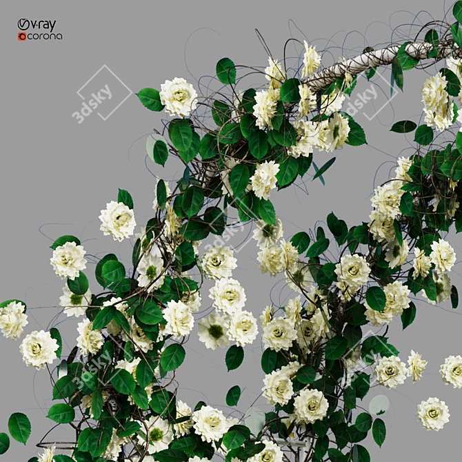 Flower Arch 3D Model Collection 3D model image 4