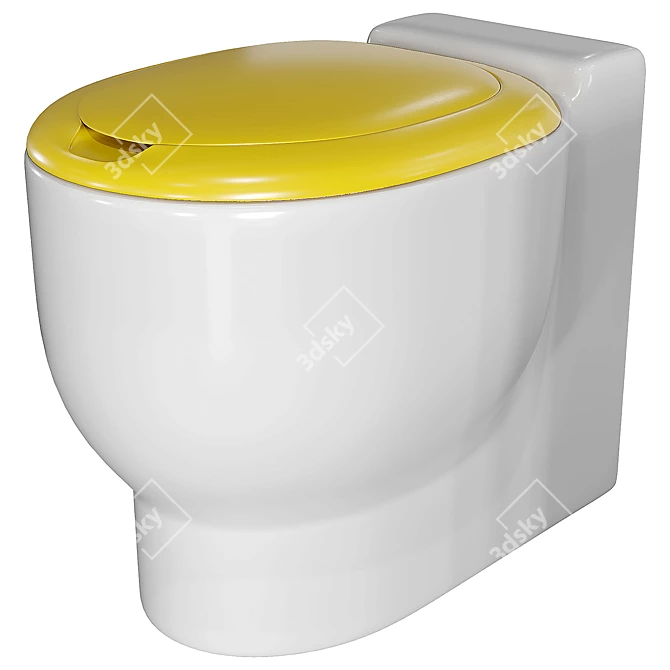 Saniline MINIME Children's Ceramic Toilet 3D model image 2