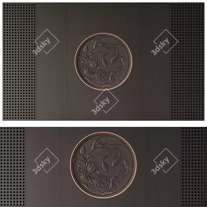 Japanese Style Wall Panel 3D model image 6